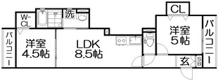 スリール明和Ⅱの物件間取画像